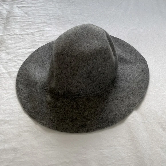 ALDO Gray Wool Floppy Hat ALDO Grey 100% Wool Hat Floppy Wide Brim S / M Lightweight  main image 3